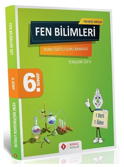 SÜPER FİYAT - Sonuç 6. Sınıf Fen Bilimleri Konu Özetli Soru Bankası Seti Sonuç Yayınları