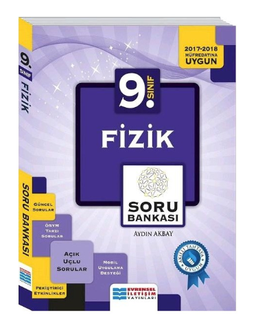 SÜPER FİYAT - Evrensel 9. Sınıf Fizik Soru Bankası Evrensel İletişim Yayınları