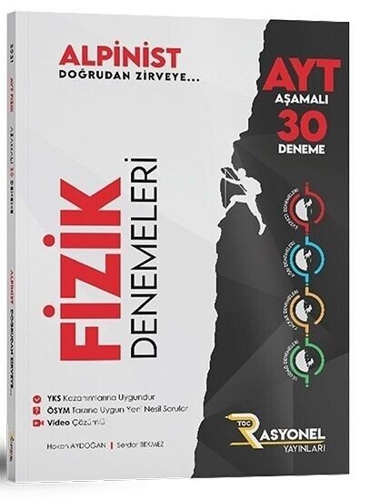 Rasyonel YKS AYT Fizik Alpinist Aşamalı 30 Deneme Rasyonel Yayınları