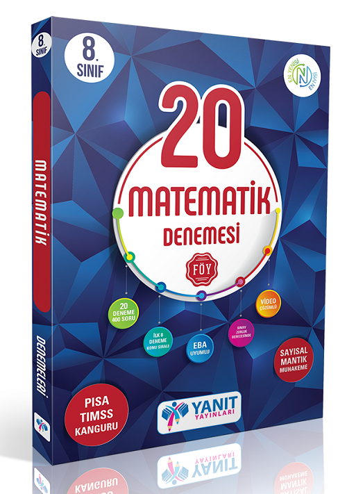 Yanıt 8. Sınıf Matematik 20 Deneme Video Çözümlü Yanıt Yayınları