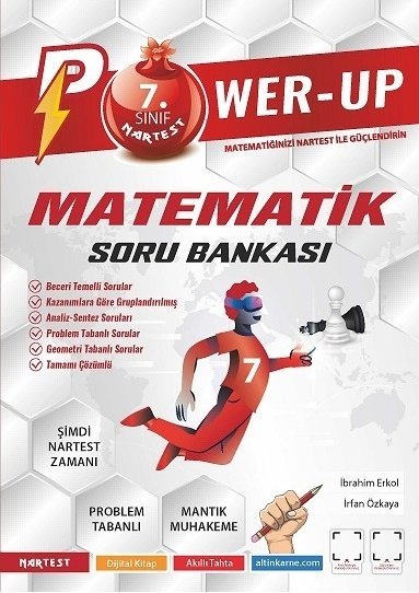 Nartest 7. Sınıf Matematik Power-Up Soru Bankası Nartest Yayınları