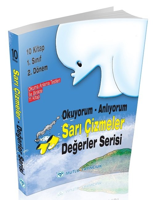 Mutlu 1. Sınıf Sarı Çizmeler Değerler Serisi 10 Kitap Set + Test Kitabı Mutlu Yayınları