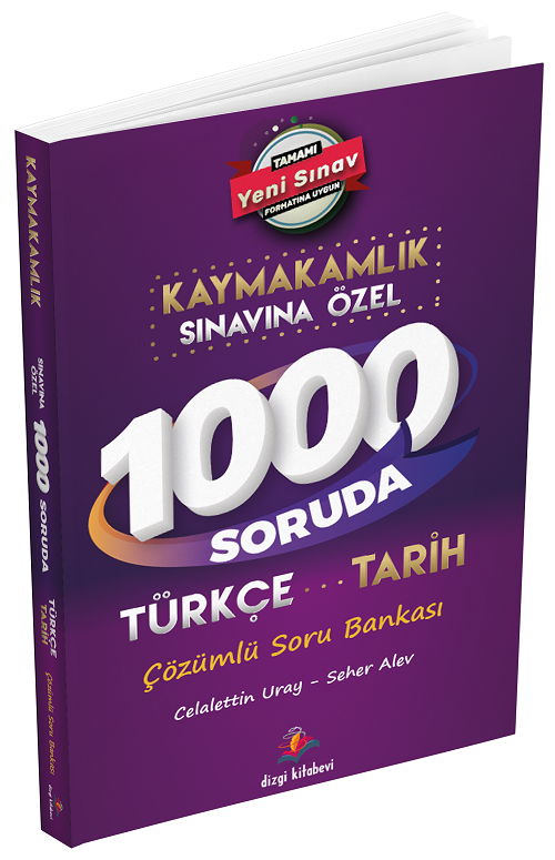 Dizgi Kitap Kaymakamlık 1000 Soruda Türkçe - Tarih Soru Bankası Çözümlü Dizgi Kitap