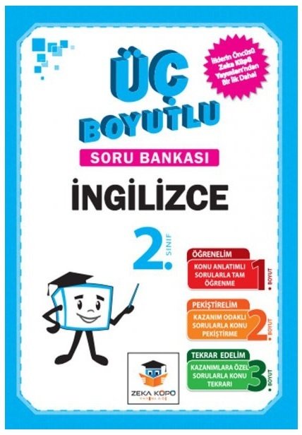 Zeka Küpü 2. Sınıf Üç Boyutlu İngilizce Soru Bankası Seti Zeka Küpü Yayınları