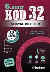 Tudem 6. Sınıf Sosyal Bilgiler Kod 32 Tekrar Testleri Tudem Yayınları