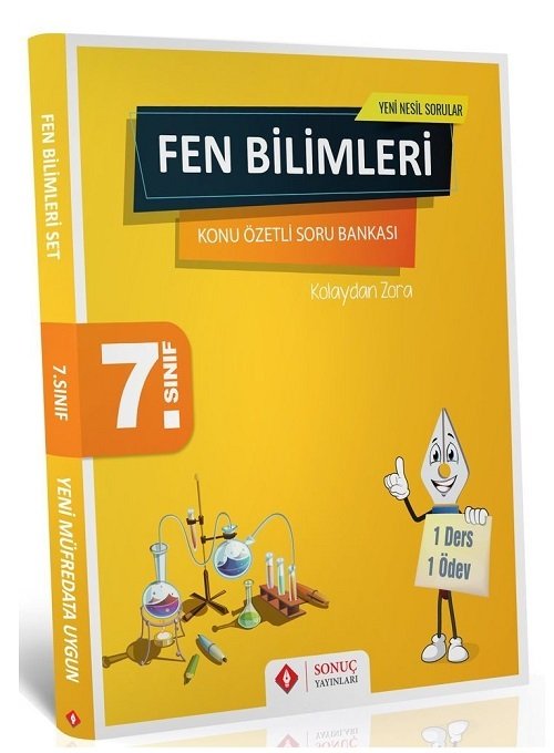 SÜPER FİYAT - Sonuç 7. Sınıf Fen Bilimleri Konu Özetli Soru Bankası Seti Sonuç Yayınları