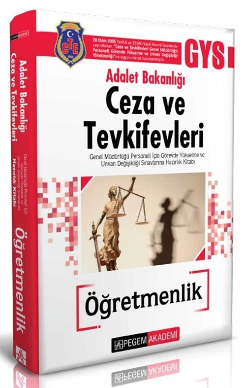 Pegem 2019 GYS Ceza Tevkifevleri ÖĞRETMENLİK Hazırlık Kitabı Pegem Akademi Yayınları