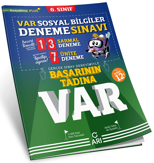 Arı Yayınları 6. Sınıf Sosyal Bilgiler VAR 20 Deneme Arı Yayınları