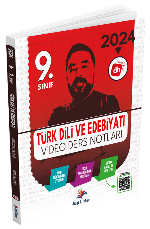 Dizgi Kitap 2024 9. Sınıf Türk Dili ve Edebiyatı Video Ders Notları - Deniz Bozkurt Dizgi Kitap