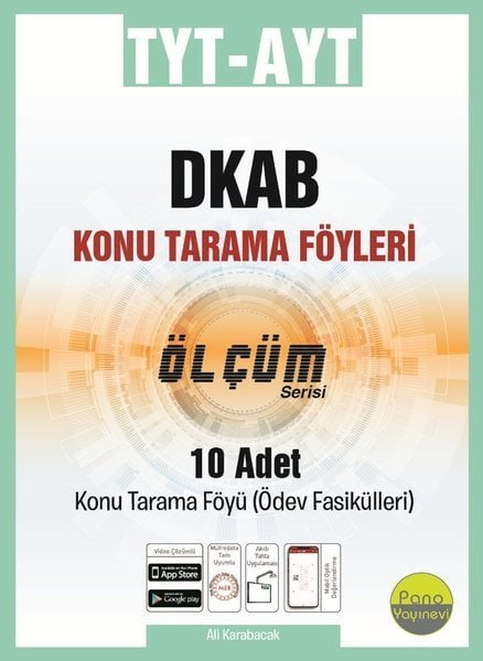 Pano YKS TYT AYT Din Kültürü ve Ahlak Bilgisi Ölçüm Konu Tarama Föyleri Pano Yayınevi