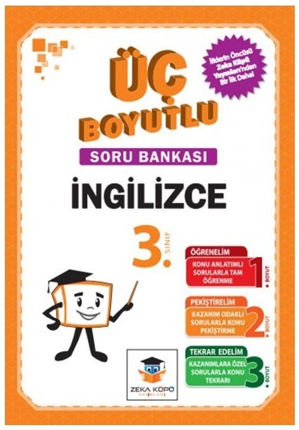 Zeka Küpü 3. Sınıf Üç Boyutlu İngilizce Soru Bankası Seti Zeka Küpü Yayınları