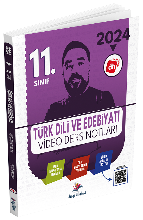 Dizgi Kitap 2024 11. Sınıf Türk Dili ve Edebiyatı Video Ders Notları - Deniz Bozkurt Dizgi Kitap