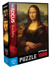 1000 Parça Puzzle - Mona Lisa Blue Focus Games