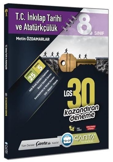 Çanta 8. Sınıf LGS TC İnkılap Tarihi ve Atatürkçülük 30 Kazandıran Deneme Çanta Yayınları