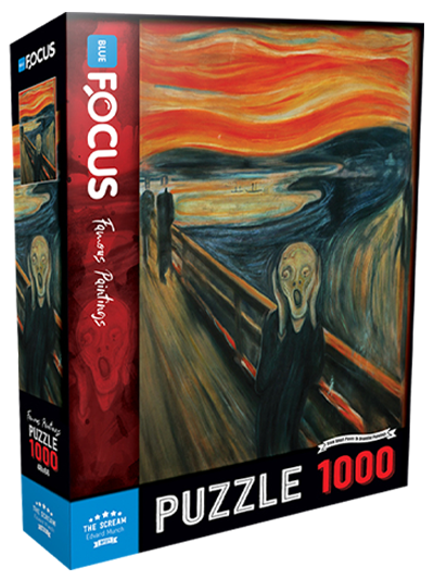 1000 Parça Puzzle - The Scream Çığlık Blue Focus Games