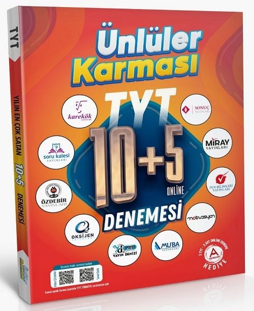 Ünlüler YKS TYT Ünlüler Karması 10+5 Deneme Ünlüler Yayınları