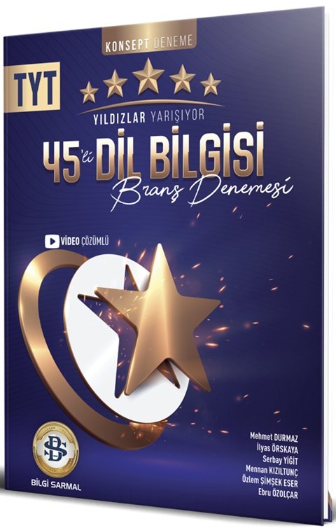 Bilgi Sarmal YKS TYT Dil Bilgisi Yıldızlar Yarışıyor 45 li Deneme Bilgi Sarmal Yayınları