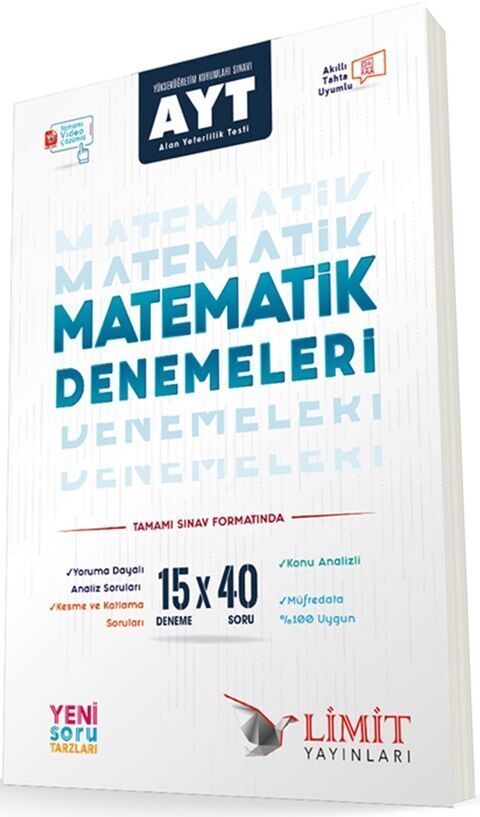 Limit YKS AYT Matematik 15x40 Denemeleri Video Çözümlü Limit Yayınları