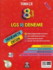 Örnek Akademi 8. Sınıf LGS Türkçe Denemeye Değer 18 Deneme Örnek Akademi Yayınları