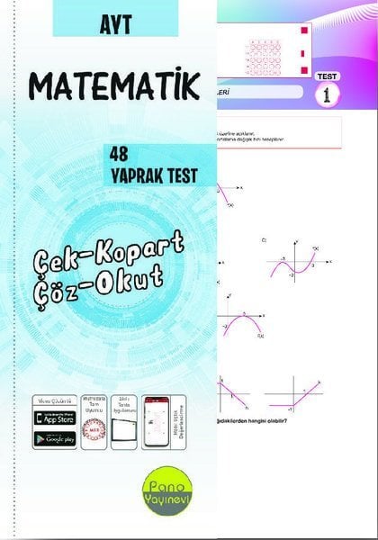 Pano YKS AYT Matematik 48 Yaprak Test Pano Yayınevi