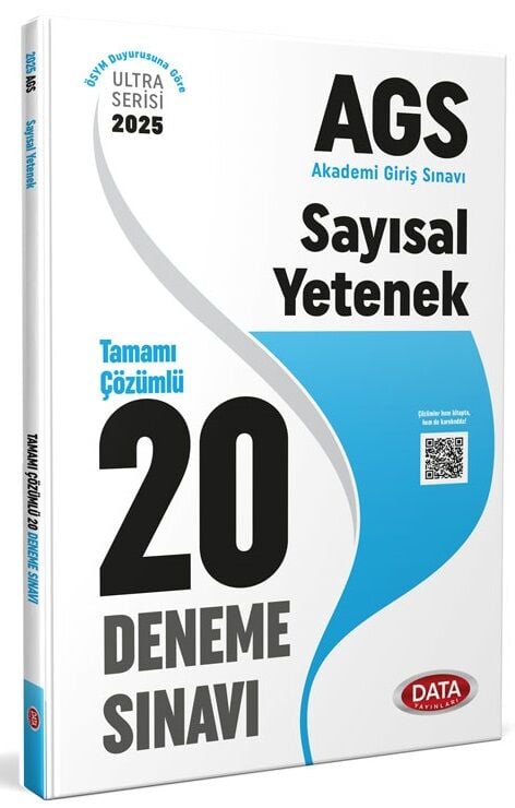 Data 2025 MEB-AGS Sayısal Yetenek 20 Deneme Çözümlü Ultra Serisi Data Yayınları