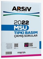 Marka 2022 MSÜ Çıkmış Sorular Tıpkı Basım Çözümlü Arşiv Serisi Marka Yayınları