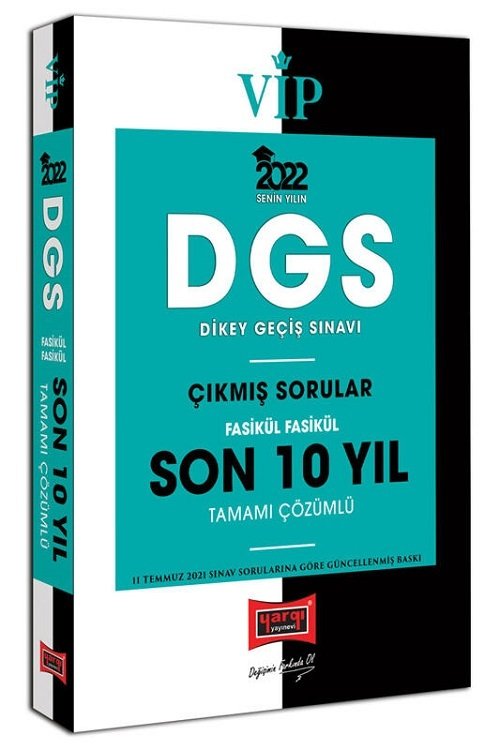 Yargı 2022 DGS VIP Son 10 Yıl Çıkmış Sorular Yargı Yayınları