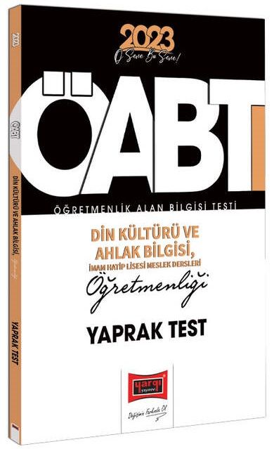 Yargı 2023 ÖABT Din Kültürü ve Ahlak Bilgisi Öğretmenliği Yaprak Test Yargı Yayınları