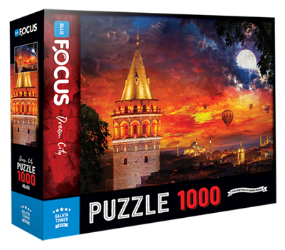 1000 Parça Puzzle - Galata Tower Galata Kulesi Blue Focus Games