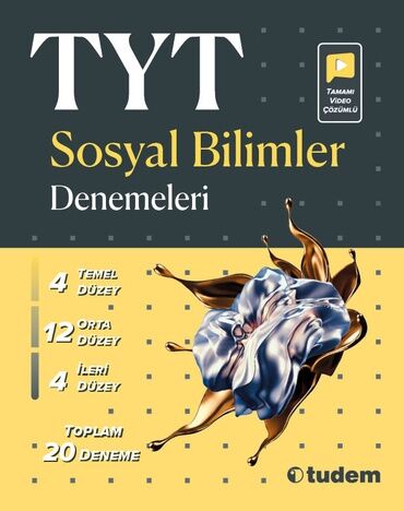 Tudem YKS TYT Sosyal Bilimler 20 Deneme Video Çözümlü Tudem Yayınları