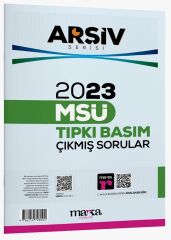 Marka 2023 MSÜ Çıkmış Sorular Tıpkı Basım Çözümlü Arşiv Serisi Marka Yayınları