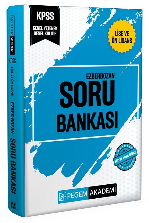 SÜPER FİYAT - Pegem KPSS Lise Ön Lisans Ezberbozan Soru Bankası Pegem Akademi Yayınları