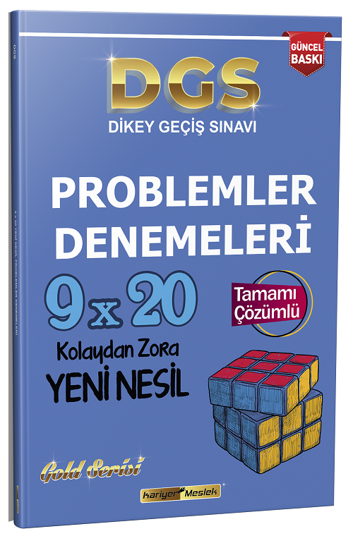 Kariyer Meslek DGS Problemler 9x20 Deneme Çözümlü Gold Serisi Kariyer Meslek Yayınları