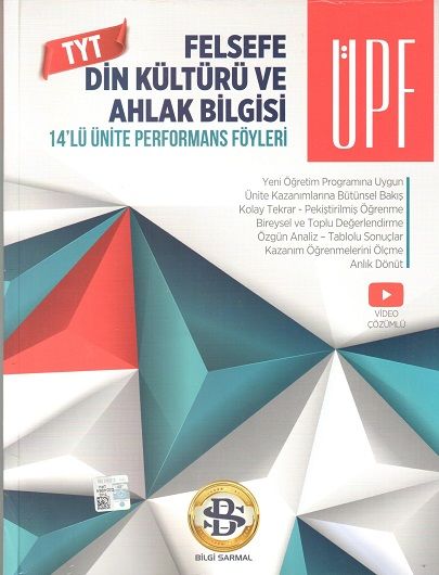 Bilgi Sarmal YKS TYT Din Kültürü ve Ahlak Bilgisi ÜPF Ünite Performans Föyleri Bilgi Sarmal Yayınları