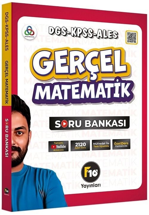 F10 Yayınları DGS KPSS ALES Gerçel Matematik Soru Bankası KR Akademi