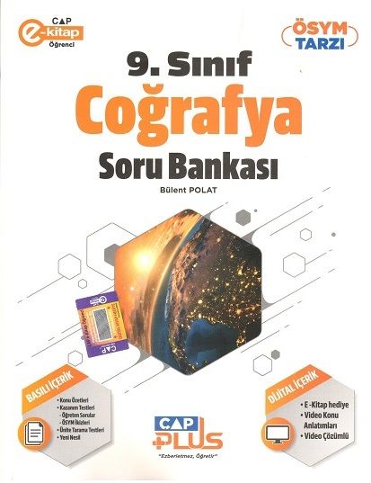 Çap Yayınları 9. Sınıf Coğrafya Plus Soru Bankası Çap Yayınları