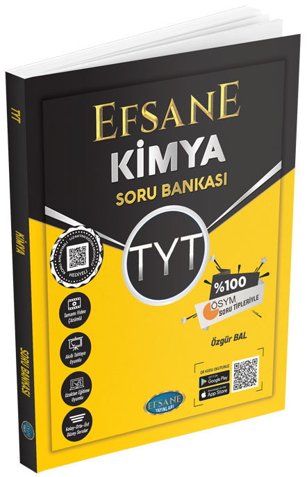 Efsane YKS TYT Kimya Efsane Soru Bankası Efsane Yayınları