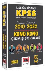 Yargı 2024 KPSS Lise Ön Lisans 5Yüz 2010-2022 Konu Konu Çıkmış Sorular Çözümlü Yargı Yayınları