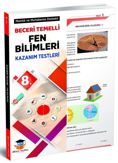 Zeka Küpü 8. Sınıf Fen Bilimleri Beceri Temelli Kazanım Testleri Zeka Küpü Yayınları