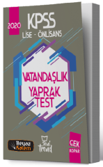 Yeni Trend 2020 KPSS Lise Ön Lisans Vatandaşlık Yaprak Test Yeni Trend Yayınları