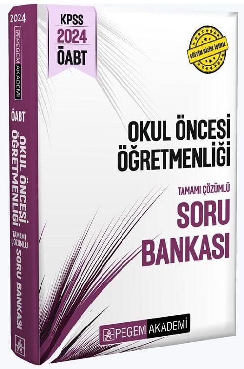 Pegem 2024 ÖABT Okul Öncesi Öğretmenliği Soru Bankası Çözümlü Pegem Akademi Yayınları