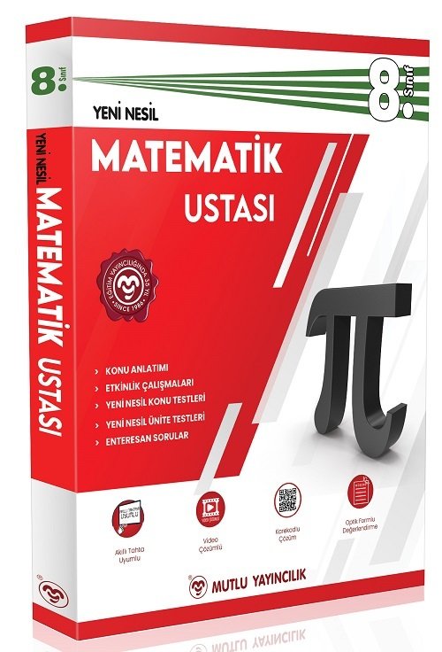 Mutlu 8. Sınıf Matematik Ustası Konu Anlatımlı Soru Bankası Video Çözümlü Mutlu Yayınları