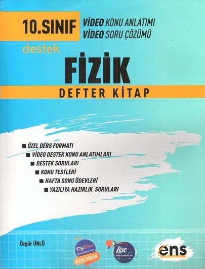 ENS Yayınları 10. Sınıf Fizik Destek Defter Kitap ENS Yayınları