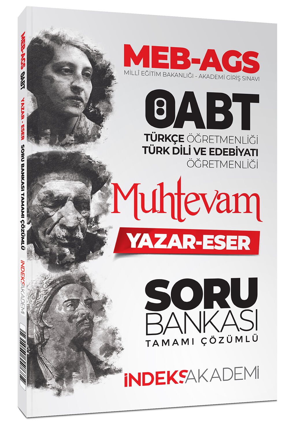 İndeks Akademi 2025 ÖABT MEB-AGS Türkçe-Türk Dili Edebiyatı Muhtevam Yazar Eser Soru Bankası Çözümlü İndeks Akademi Yayıncılık