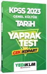 Yediiklim 2023 KPSS Tarih Yaprak Test Çek Kopart Yediiklim Yayınları