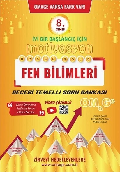 Omage 8. Sınıf Fen Bilimleri Motivasyon Soru Bankası Omage Yayınları