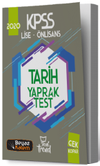 Yeni Trend 2020 KPSS Lise Ön Lisans Tarih Yaprak Test Yeni Trend Yayınları