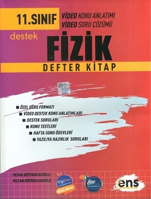 ENS Yayınları 11. Sınıf Fizik Destek Defter Kitap ENS Yayınları