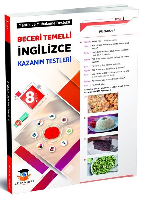 Zeka Küpü 8. Sınıf İngilizce Beceri Temelli Kazanım Testleri Zeka Küpü Yayınları