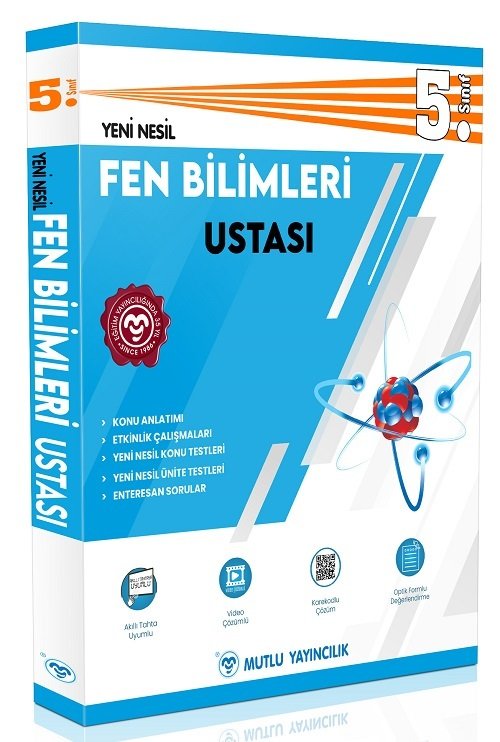 Mutlu 5. Sınıf Fen Bilimleri Ustası Konu Anlatımlı Soru Bankası Video Çözümlü Mutlu Yayınları